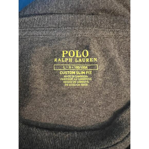 POLO Ralph Lauren Long sleeve Cotton Tee Size Large - Picture 5 of 6